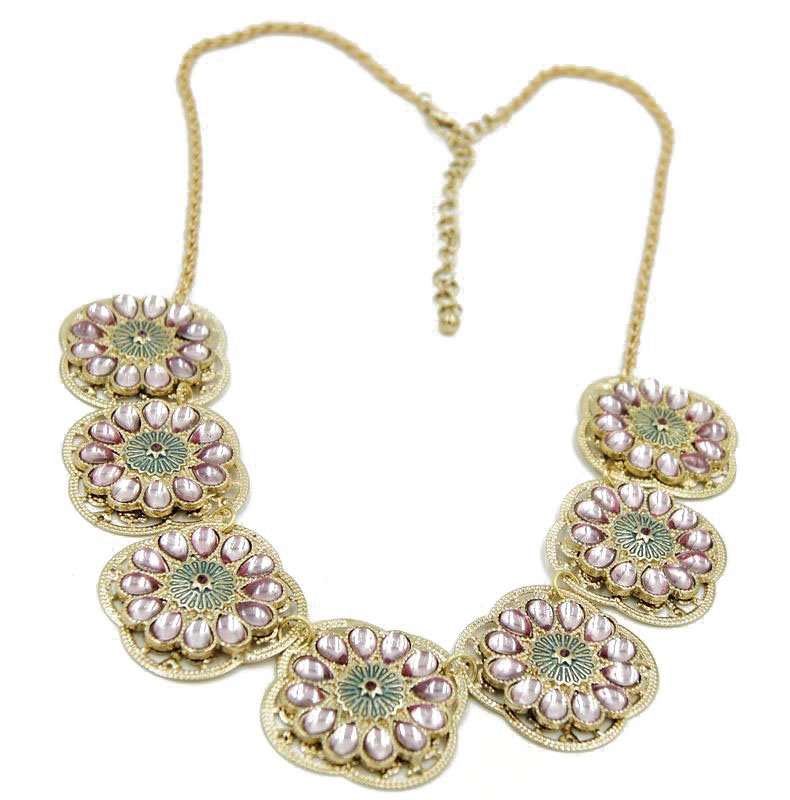 fashion jewelry cross charm chain necklaces flower pendants for women gifts idea