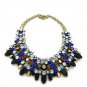 Pretty Women bib necklace for gift idea New fashion full of diamond luxury exaggerated wild necklace