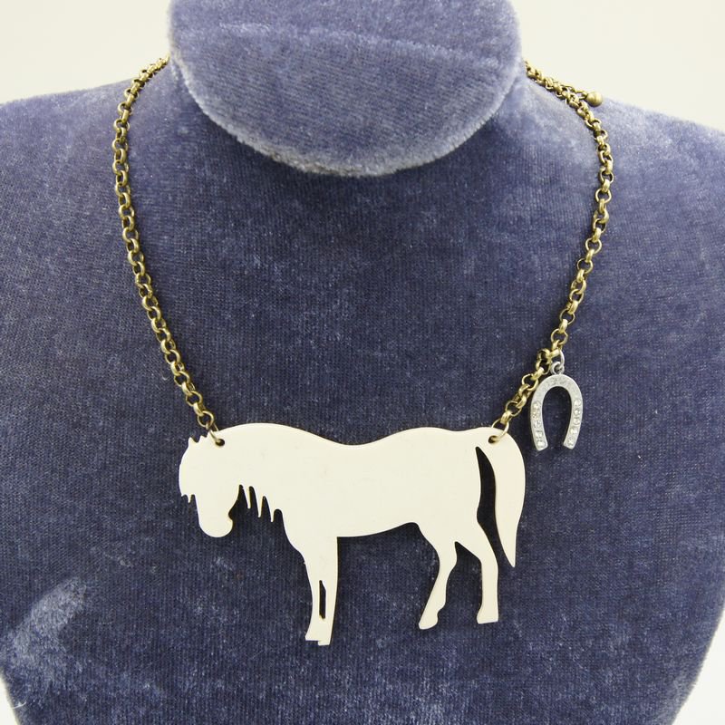 fashion jewelry necklaces pattern little pony pendants for women unique gifts C22-329