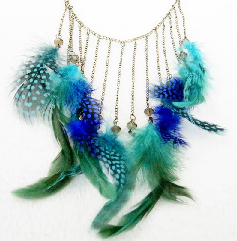 trendy Feather necklaces for women unique gifts C18-634