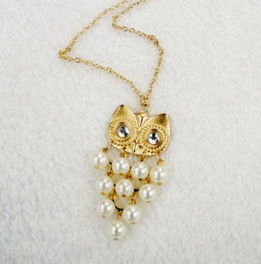 owl pendants long necklaces for women gift idea C21-380