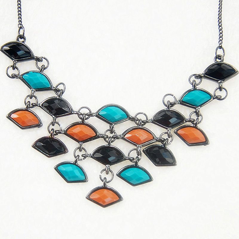charm colorful flower pendants necklaces for women gifts kXL-821