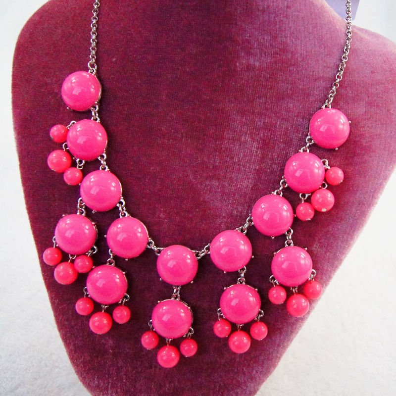 fashion jewelry pink necklaces for women gifts cheap price kC9-625