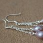 100% natural Pearl drop Earrings sterling silver Ear hook for women gifts for her
