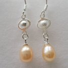 100% natural Pearl drop Earrings sterling silver Ear hook for women gifts for her