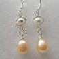 100% natural Pearl drop Earrings sterling silver Ear hook for women gifts for her