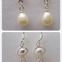 100% natural Pearl drop Earrings sterling silver Ear hook for women gifts for her