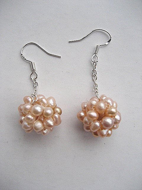 100% natural Pearl drop Earrings sterling silver Ear hook for women gifts wholesale and retail