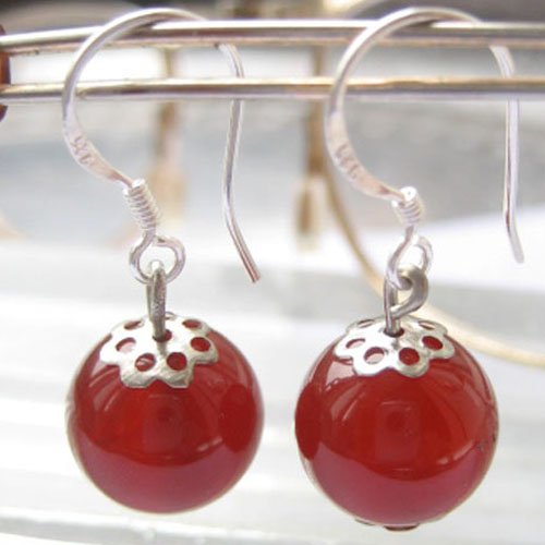 10MM green agate earrings for women 4 colors gifts