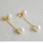 925 sterling silver / gold Butterfly pearl studs earring for women AAA quality