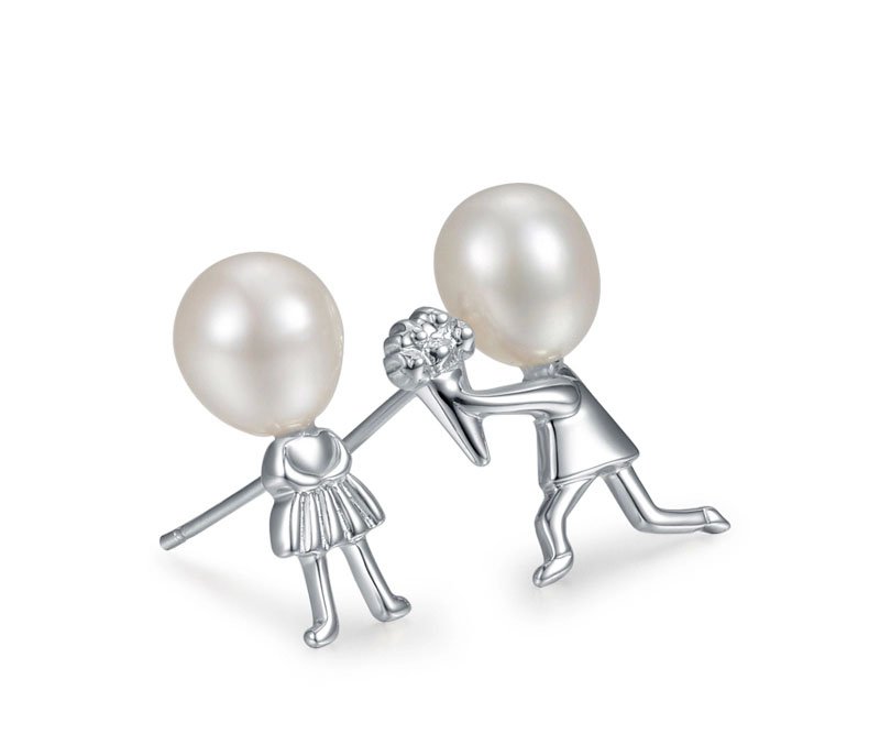 925 sterling silver lover pearl studs earring for women girl friend gifts
