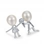 925 sterling silver lover pearl studs earring for women girl friend gifts