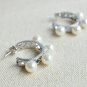 100% natural pearl hoop errings 925 sterling silver for women gifts idea