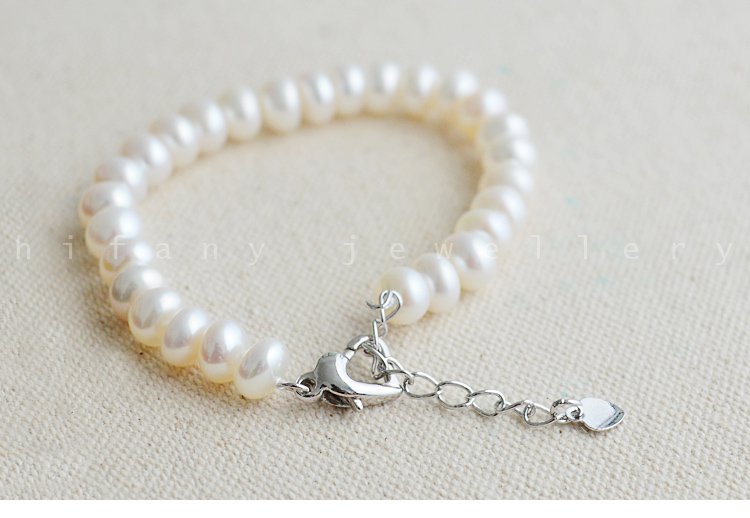 AAA+ fashion jewelry 8-9mm Freshwater charm Bracelet for women gifts