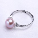 Fashion jewelry 8-9mm Freshwater pearl rings for women