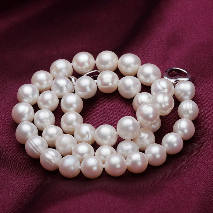 10-11MM real Pearl necklaces for women 50cm Great gifts