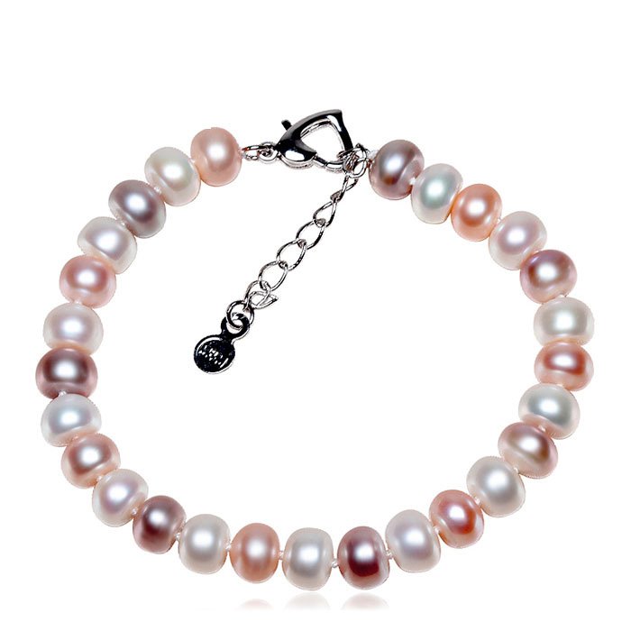 special offer fashion jewelry 8-9mm Freshwater real pearl charm Bracelet for lover gifts