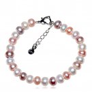special offer fashion jewelry 8-9mm Freshwater real pearl charm Bracelet for lover gifts