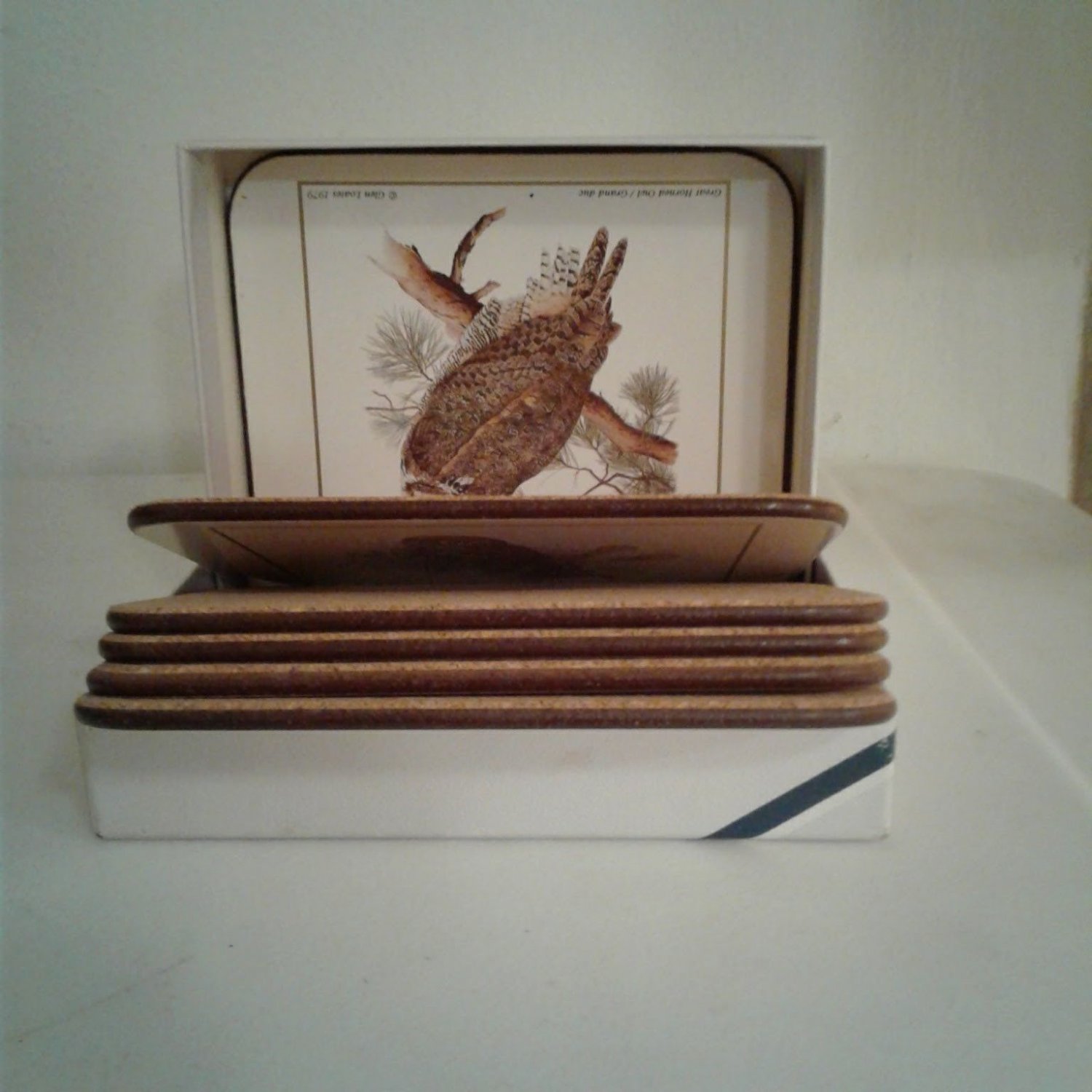 Jason Products LTD Owl Coaster Set of 6 Designer Collection Glen Loates Art