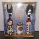 Eat 4 Fun Duo Collection Kids Fork & Spoon Sports Girl