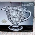 Godinger Shannon Crystal Footed Gravy Boat Glass