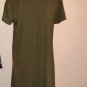 Cage Style Dark Green High Low Tunic 1X