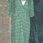 Women's Print V Neck Ruched Elastic Waist Plus Dress Size 20 NWOT