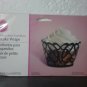 Wilton Black Swirls Cupcake Wraps 18 ct  NEW
