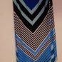 Lapogee Women's Multi Striped High Low Aline Knit Elastic Waist Skirt XL