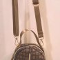Graphic Floral Print Oval Backpack Style Small Bag