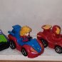 Marvel Super Hero Adventures Pull Back Figures Racer Toy Car Lot of 3