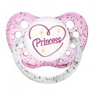 Princess Pacifier - Ulubulu Pacifier - 0-18 months - Little Girl Dummy - Glitter Binky