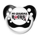 My Grandma Rocks Pacifier - Ulubulu - 0-18 months - Black - Unisex - Guitar Binky