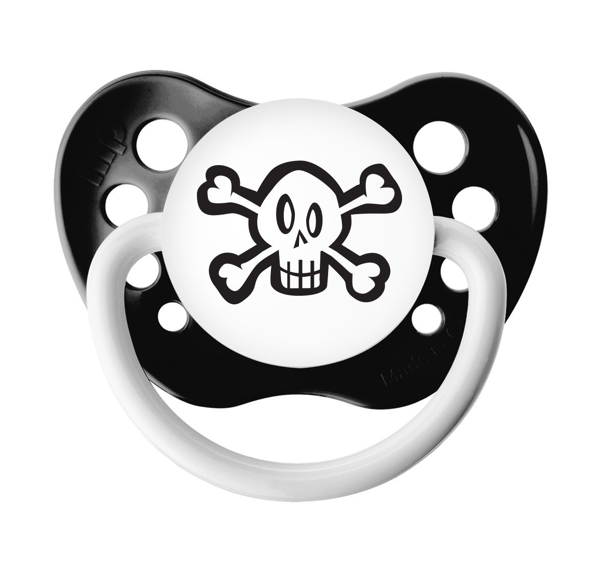 Skull Pacifier - Ulubulu - 6+ months - Black - Unisex - Skull and Crossbones Binky