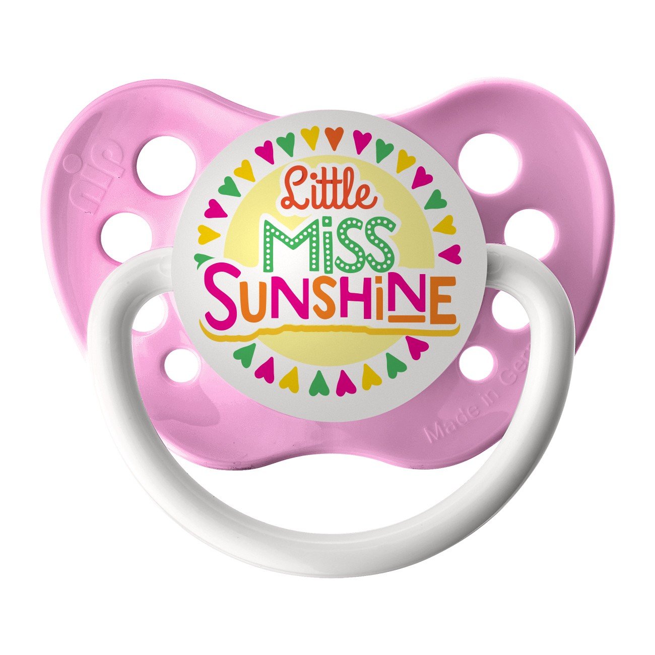 Little Miss Sunshine Pacifier - Ulubulu - Girls - Pink - 0-6 months Binky
