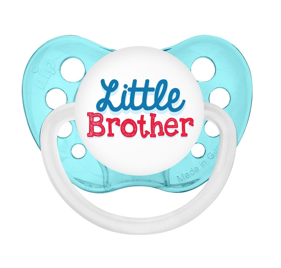 Little Brother Pacifier - Boys - Aqua Blue - 6+ months - Ulubulu
