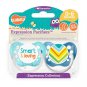 Smart And Loving Pacifier and Stripes Pacifier Set - Boys - Blue - Ulubulu - 0-18 months