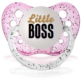 Little Boss Pacifier - 0-6 months - Ulubulu - Pink - Girls - Future CEO