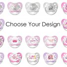 Ulubulu Expression Pacifiers for Girl - Choose Your Design - 0-18 months