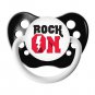 Rock Pacifier Set - Unisex - Black - Includes 4 Pacifiers- Alternative Baby Gift