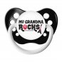 Rock Pacifier Set - Unisex - Black - Includes 4 Pacifiers- Alternative Baby Gift