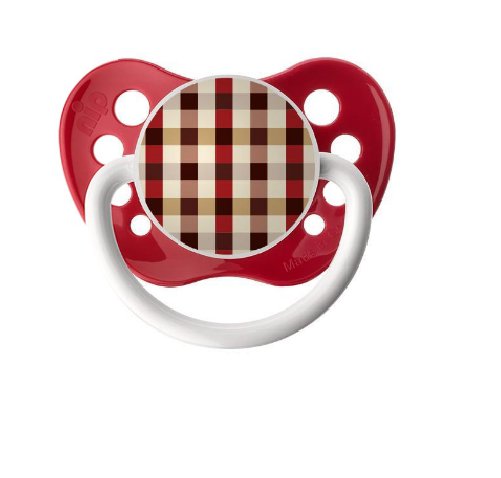 Hunter's Plaid Pacifier - Red - Ulubulu - 0-18 months - Unisex - Hunting Binky