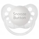 Snooze Button Pacifier - Unisex Baby Gift - NUK Binky - Available in 4 colors