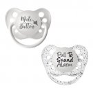 Mute Button Pacifier and Pull to Sound Alarm Pacifier Set - Unisex - 0-18 months - Ulubulu