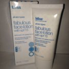 BLISS ** FABULOUS FACE LOTION ** LIGHTWEIGHT, NON-GREASY FORMULA ** 1.7 OZ **