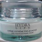 CHRISTIAN DIOR *** HYDRA LIFE *** PRO YOUTH EXTREME CREME *** 1.7 OZ