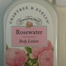 CRABTREE AND EVELYN  *** ROSEWATER **  BODY LOTION  ** 8.5 OZ FULL SIZE