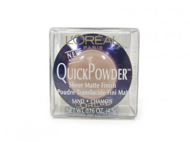 2X L'OREAL *** QUICK POWDER SHEER MATTE FINISH FACE POWDER SAND CHAMOIS 2 PACK