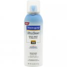 2X NEUTROGENA  *** ULTRA SHEER BODY MIST SUNBLOCK *** SPF 70 *** 5 OZ *** 2 PACK