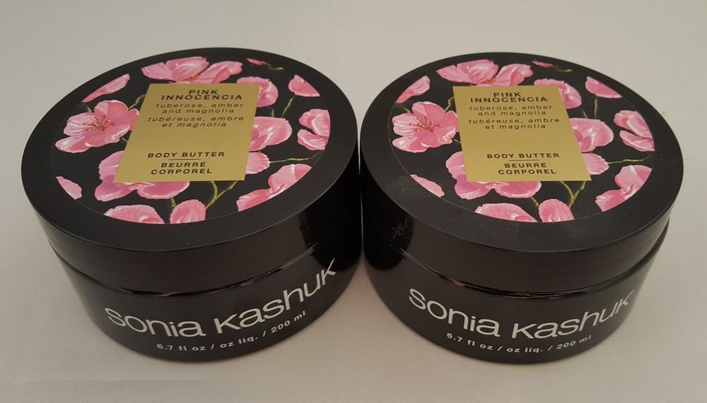 Pink Innocencia Body Butter SONIA KASHUK Tuberose, Amber & Magnolia SET